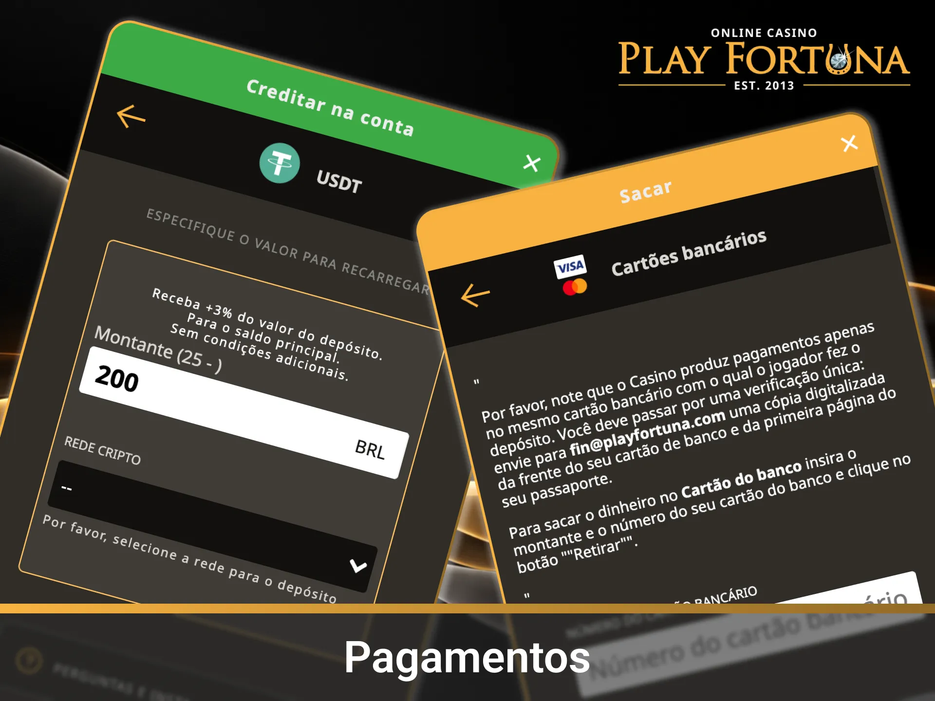 Utilize métodos de pagamento brasileiros no App Play Fortuna para Brasil.